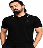 Cotton Men's short sleeves solid coloured T-shirt_059