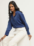 Wardrobe Blue Plain Shirt