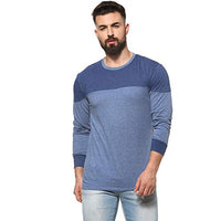 Blue t-shirt round neck 436