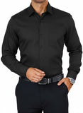 Men's Casual Shirt-MCS-BLU-L-023