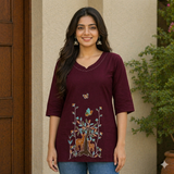 Women's Tshirt solid coloured_WTSC09091