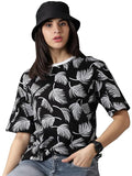 Casual Printed Half sleeve tshirt for Women's1114