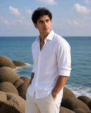 Men's Cotton Shirt | Casual and Formal | Plain | Full Sleeve | Summer - Regular Fit | Giza Cotton |