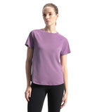 Lavender Floral Printed V-Neck tshirt1071