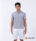Lifeline Line Polo Shirt (Heather Gray)