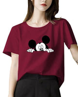 Casual Printed Half sleeve tshirt for Women's1112