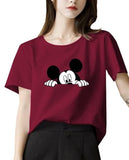 Casual Printed Half sleeve tshirt for Women's1112