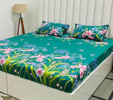 King size bedsheet with flower design 515