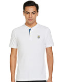 Test Men Round Neck White T-Shirt With Silk 1