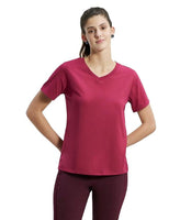 Women's Plain Silk T-shirt with 500