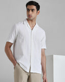Men's Casual Shirt-MCS-BLU-L-040