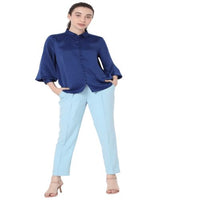 Wardrobe Blue Plain Shirt