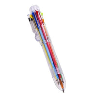 KABEER ART 8 In 1, 0.7mm Color Ball Point Pen With Transparent Body