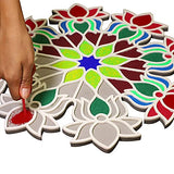Red Aacrylic Peacock Shape Rangoli 31 update....