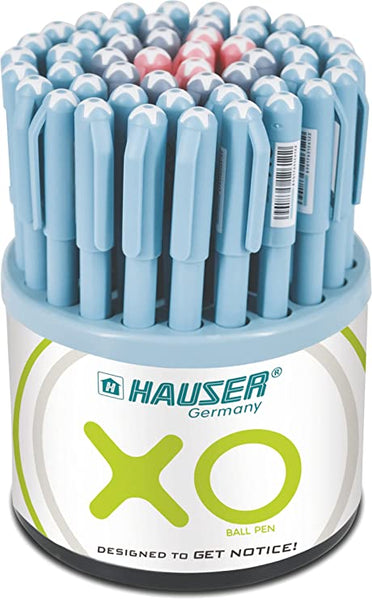 Hauser XO Ball Pen (Pack of 50), Blue,black,red456734