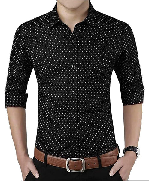 ZAKOD Polka Print Dotted Cotton Shirts