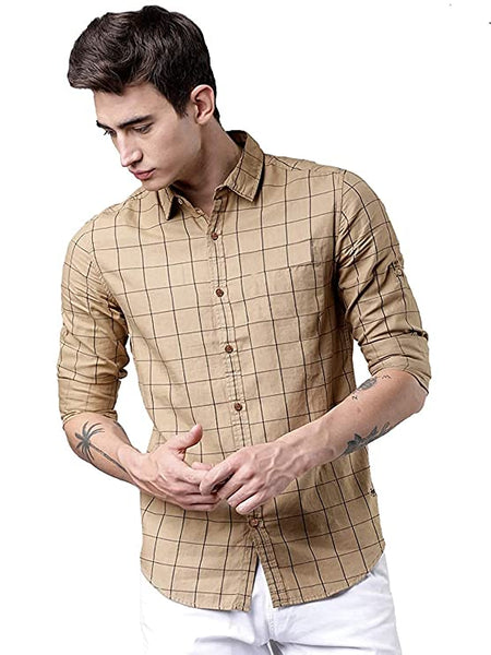 IndoPrimo Men's Regular Fit Casual Shirt