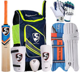 SG Full Cricket Kit with Ezeepak Bag, Short Handle (Men's Size)
