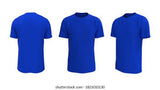 Blue Round Neck T Shirt, Half Sleeves classy & trendy.